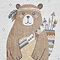 Vida Kids Bear Rug close up image 5