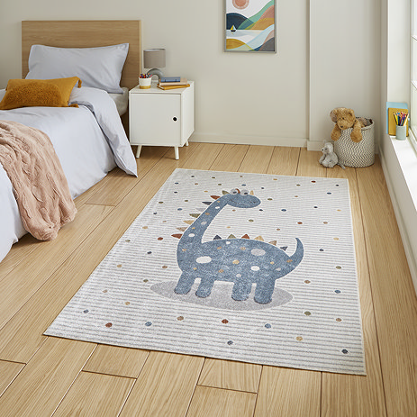 Vida Kids Dinosaur rug on floor image 1