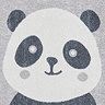 Vida Kids Panda Rug close up image 4