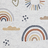 Vida Kids rainbow sun rug close up image 5