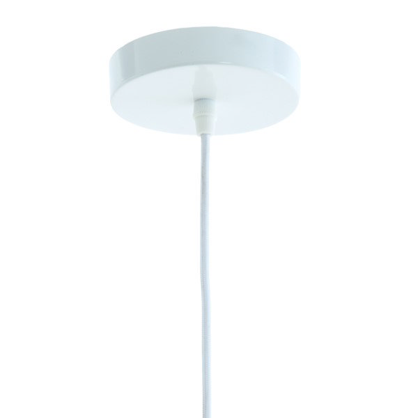 image cut out on white background of ceiling fixture of hanging light shade