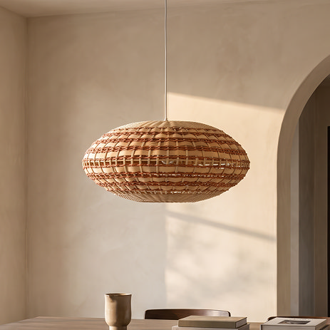 Wide-Woven-Rattan-Light-Shade-Terracotta