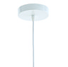 image of white ceiling fixture of hanging light shade