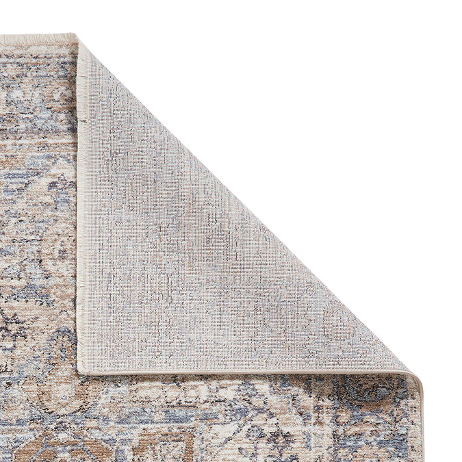 Vintage Blue rug close up image  4