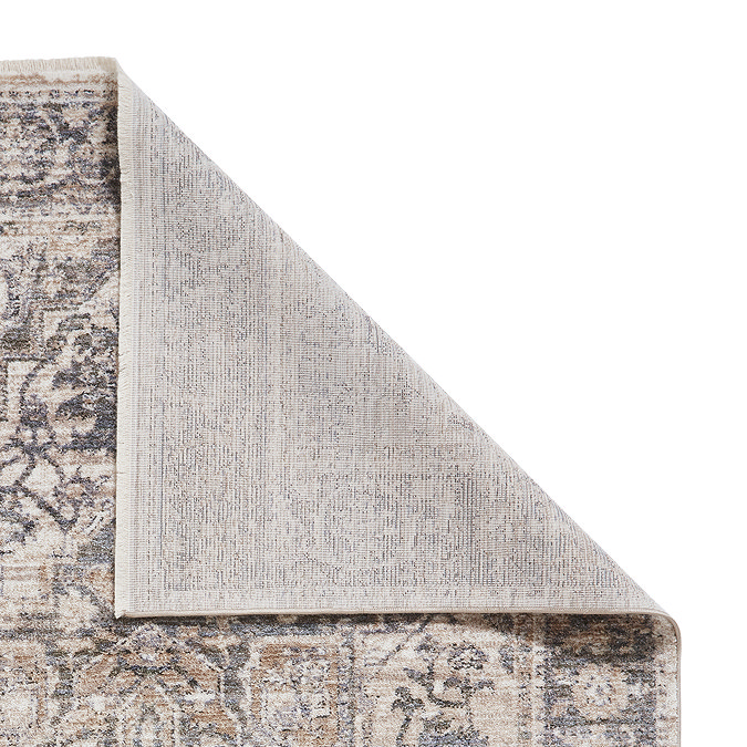 Vintage green rug close up image 4