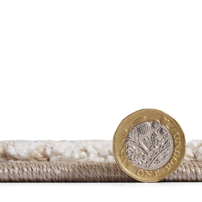 Vintage green rug close up image 7