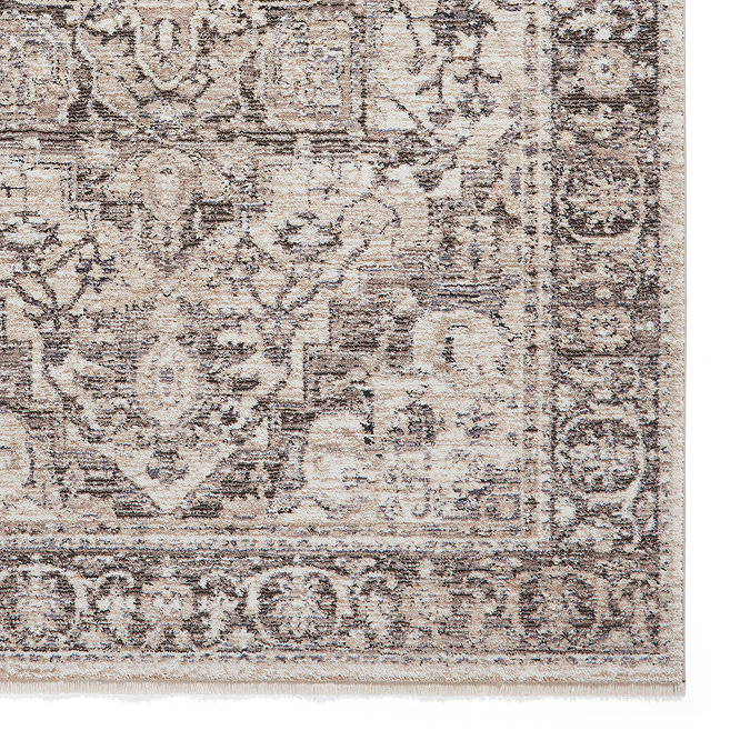 Vintage rug in grey close up image