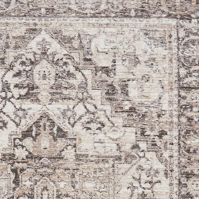 Vintage rug in grey close up image