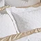 Waffle Circle Duvet Cover Set - White carousel image
