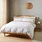 Waffle Circle Duvet Cover Set - White main image