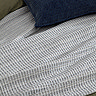 waffle textured bedspread in dusk blue 3