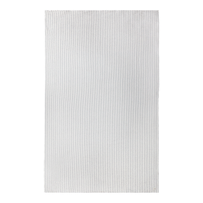 waffle textured bedspread in dusk blue 4