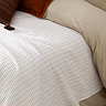 Waffle textured bedspread in natural