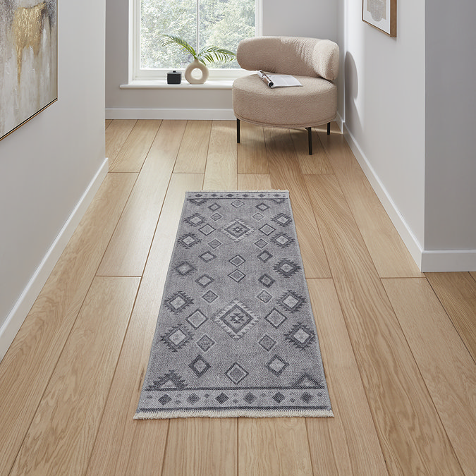 Whisper Grey runner on floor image 2