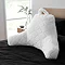 Cosy Diamond cuddle chair in white on bed image 1