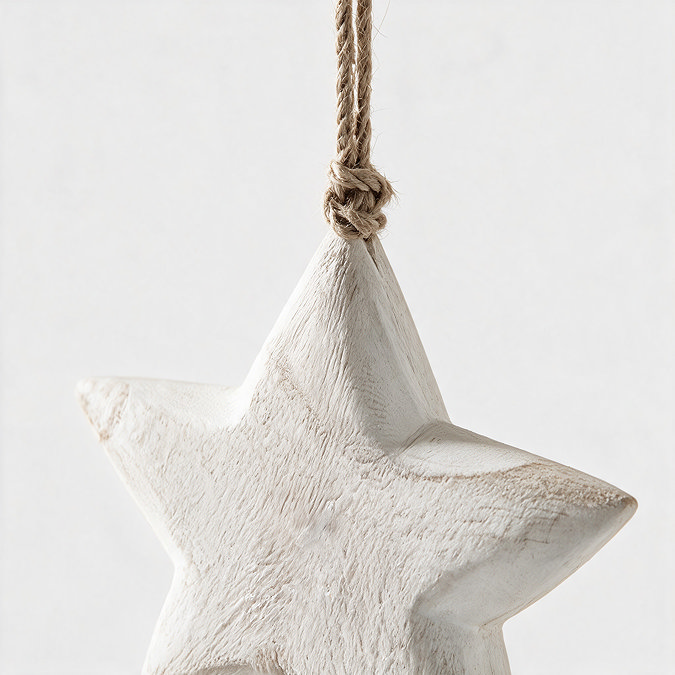 Rustic hanging star small