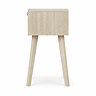 side on image of natural coloured bedside table