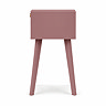 side on cut out image of clay pink nightstand