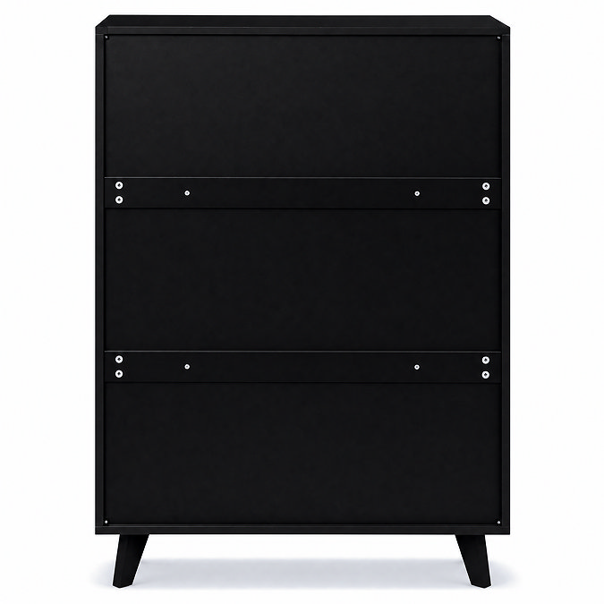 back facing cut out image of 2 door black sideboard