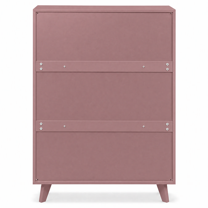 back facing cut out image of pink clay sideboard