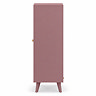 side on cut out image of tall pink clay sideboard