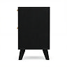 side on image of 2 drawer bedside table