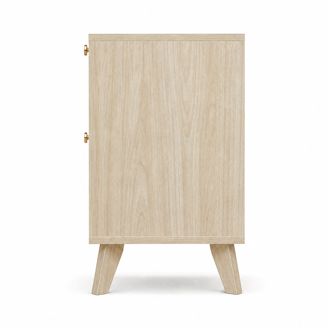 side on cut out image of natural coloured bedside table