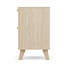 side on cut out image of natural coloured bedside table