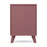 back facing cut out image of pink clay coloured bedside table
