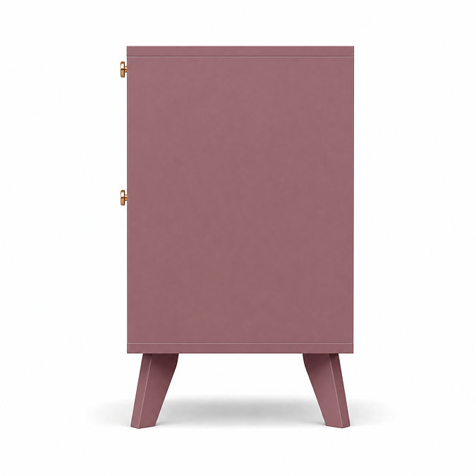side on cut out image of 2 drawer bedside table