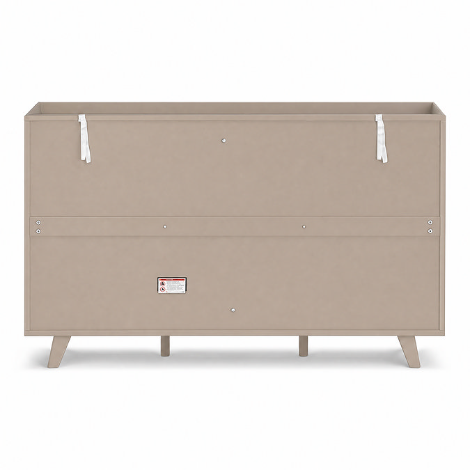 reverse cut out image of taupe sideboard
