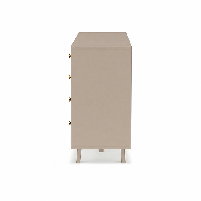 side on cut out image of taupe sideboard