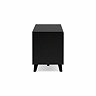 side on cut out image of black rattan tv unit