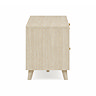 side on cut out image of rattan large tv unit in natural