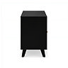 cut out side on image of black small tv unit