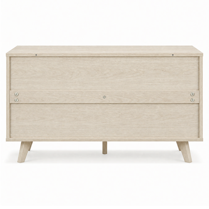 reverse cut out image of natural small tv unit