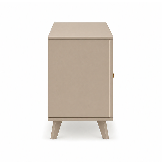 side on cut out image of taupe small tv unit