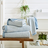 willow weave blue towels image