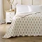 Woodblock Floral Reversible Soft Bedspread - Clay carousel image