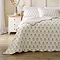 Woodblock Floral Reversible Soft Bedspread - Clay main image