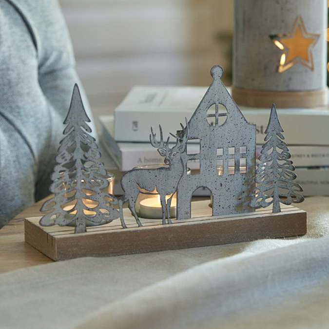 Woodland Rustic metal scene