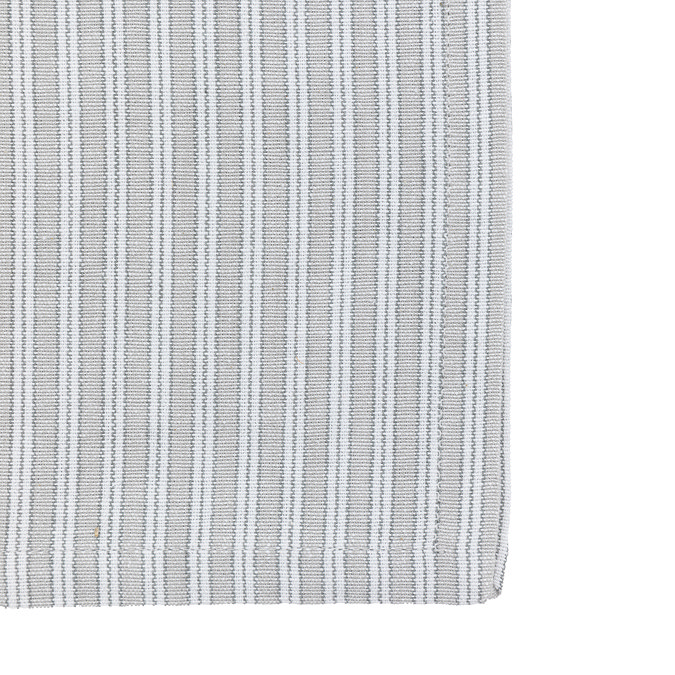 image cut out on white background of grey stripe napkin