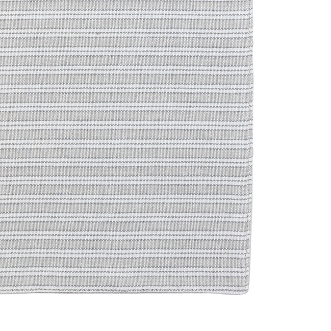 image cut out on white background of striped grey placemat