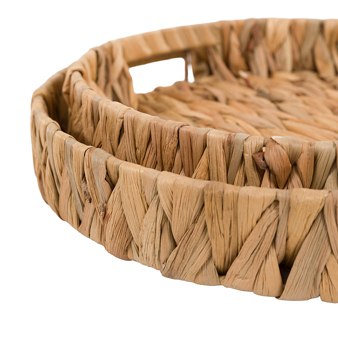 image of woven trays, one inside of the other, cut out on white background