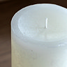 Zephyr Large Pillar Candle Pair white