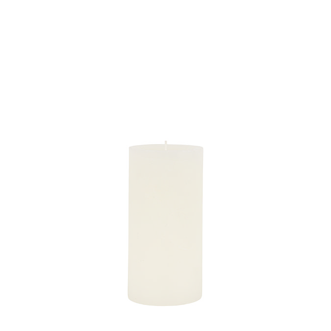 Zephyr Large Pillar Candle Pair white