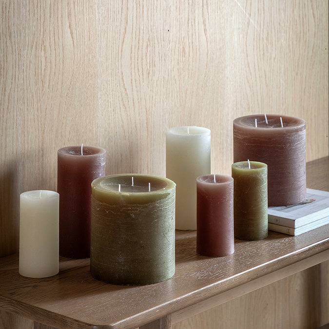 Zephyr Pillar Candle Pair