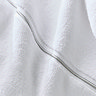 Zero Twist Luxury Soft Satin Stitch Towel - White carousel image