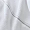 Zero Twist Luxury Soft Satin Stitch Towel - White carousel image