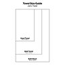 Image of towel size guide